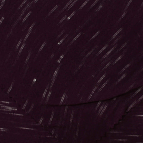 Dark Purple Marl Jersey Knit, Viscose-Poly