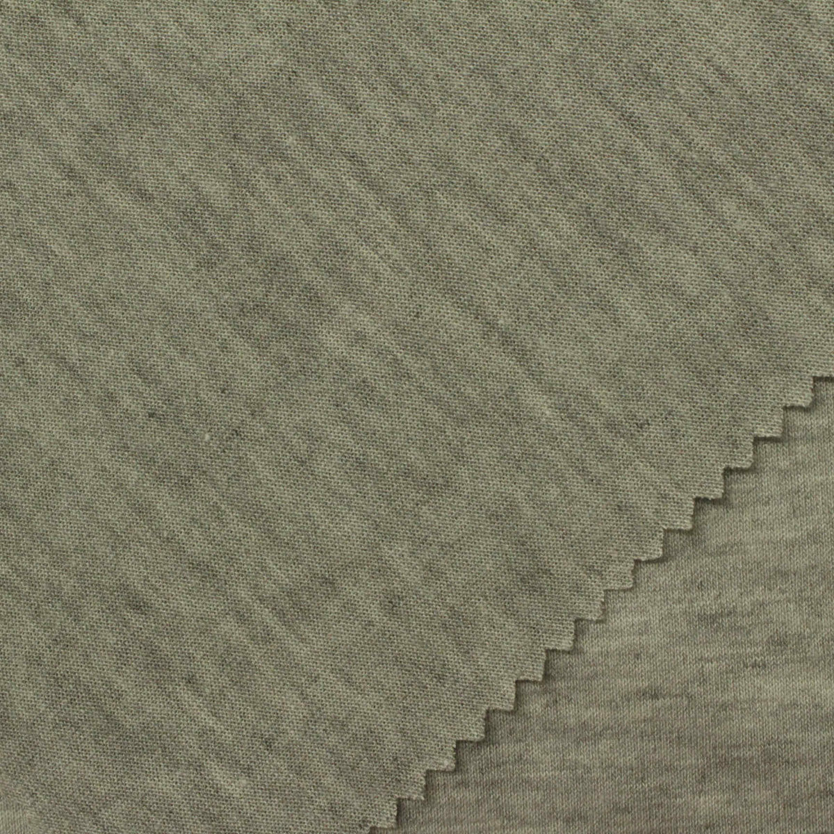 Heathered Green-Grey Marl Jersey Knit, Poly-Viscose