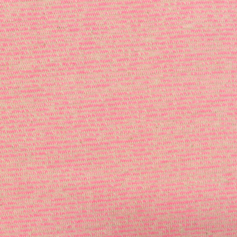 Pink Heathered-Marl Jacquard, Cotton-Poly