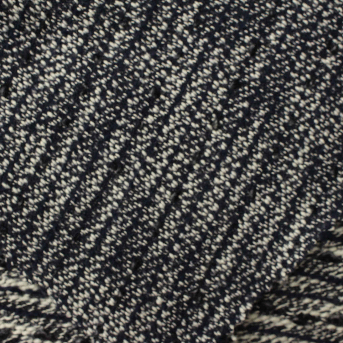 Navy Marl Chunky Knit, Poly-Cotton, 330 gsm