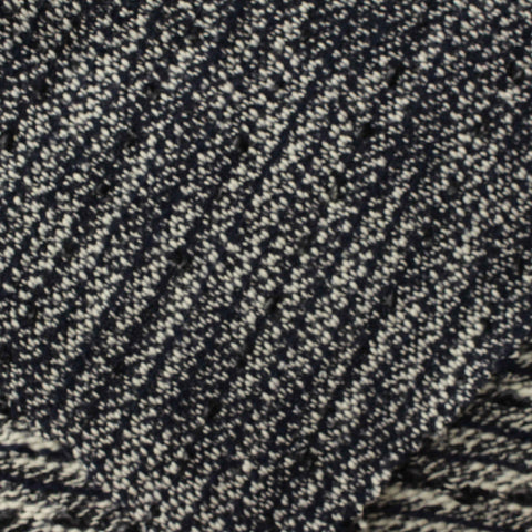 Navy Marl Chunky Knit, Poly-Cotton, 330 gsm