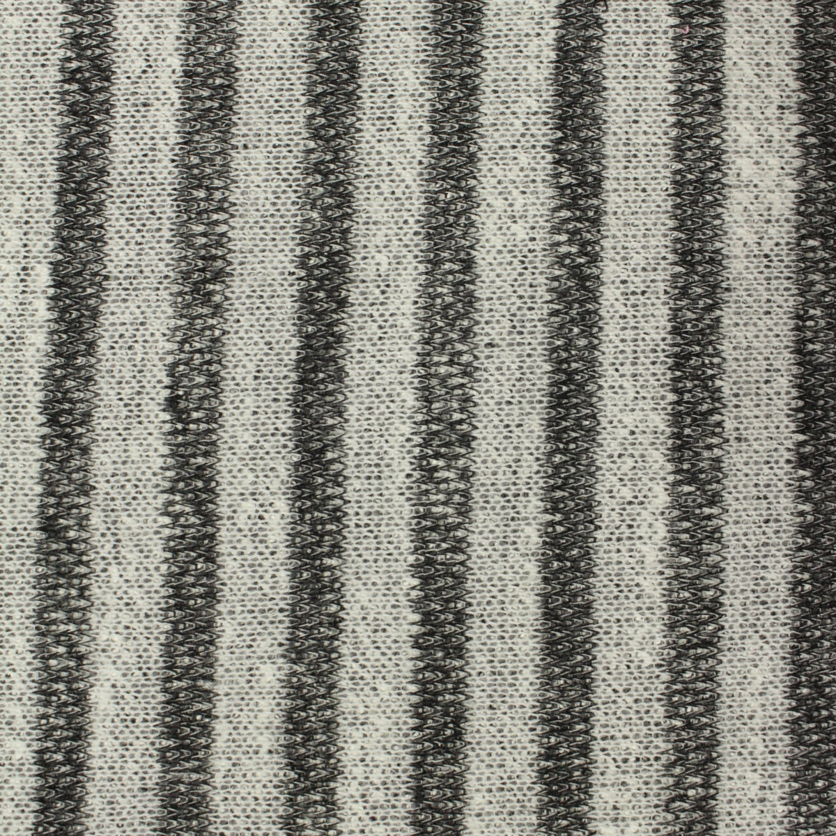 Dark Grey Stripes Chunky Knit, Poly-Cotton, 230 gsm