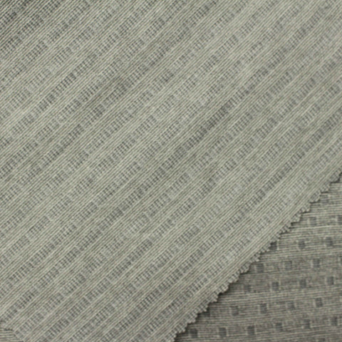 Light Grey Diagonal-Line Ponte Knit, Polyester