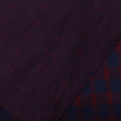 Dark Blue Check Jacquard, Polyester