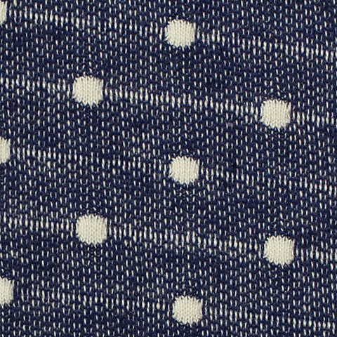 White Dots Jacquard, Cotton-Poly, 190 gsm