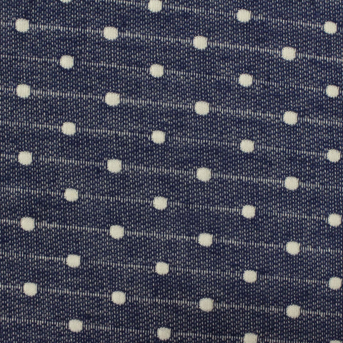 White Dots Jacquard, Cotton-Poly, 190 gsm
