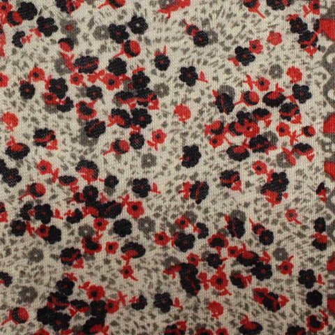 Red Paisley Knit, Polyester