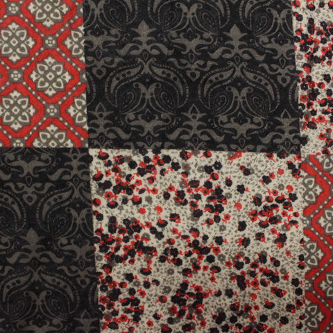 Red Paisley Knit, Polyester