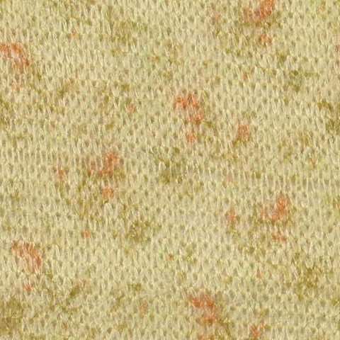 Orange Floral Knit, Acrylic