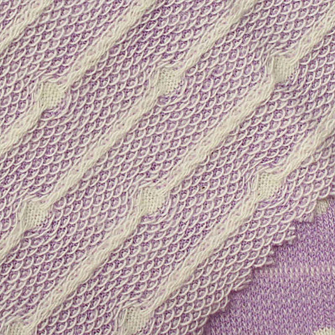 Cream Dots Chunky Knit, Poly-Cotton