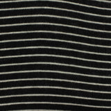 Black Horizontal-Stripe Knit, Viscose