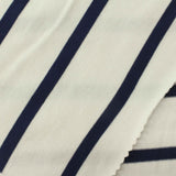 Navy Stripes Knit, Viscose