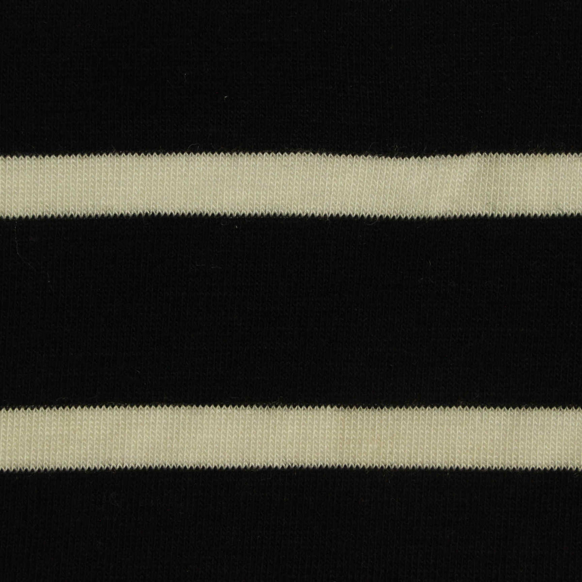 Black Horizontal-Stripe Knit, Viscose, 127 gsm