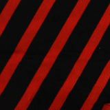 Red Stripes Knit, Viscose-Poly