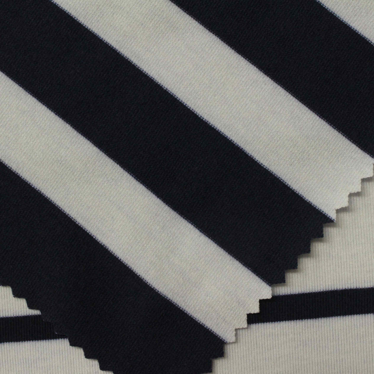 Navy Stripes Knit, Polyester, 245 gsm