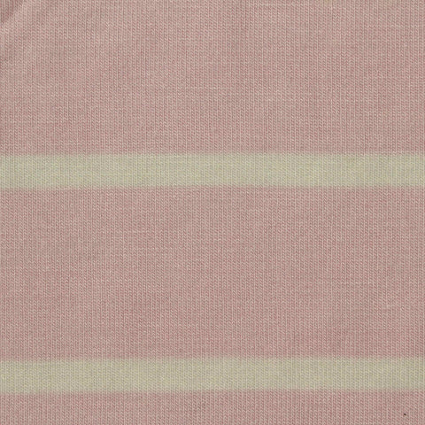 Pink Horizontal-Stripe Knit, Viscose, 160 gsm