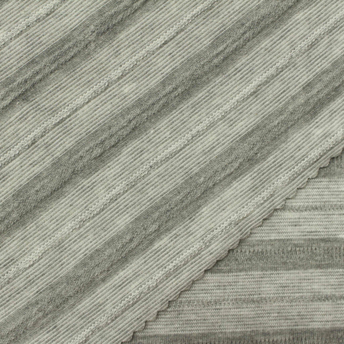 Dark Grey Stripe Jersey Knit