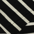 Black Diagonal-Stripe Jersey Knit, Viscose, 175 gsm