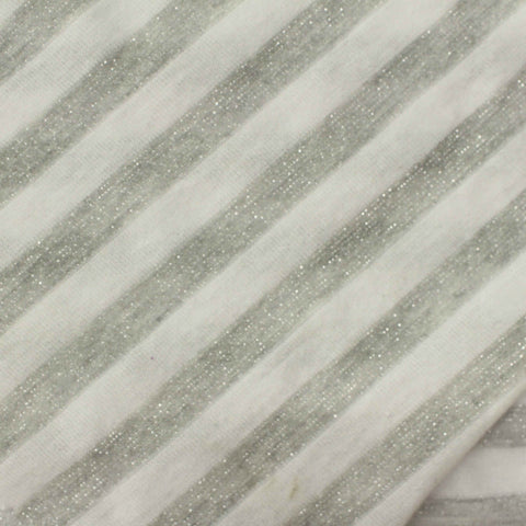 White Stripes Jersey Knit, Polyester