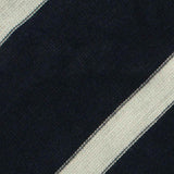 Navy Stripes Chunky Knit, Viscose — texture
