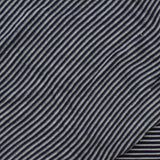 Striped Viscose Stretch Jersey Knit Fabric, 175 gsm, 160 cm — Navy