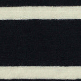 Navy Horizontal-Stripe Jersey Knit, Viscose — texture