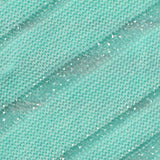 Aqua Glitter-Stripe Jersey Knit, Polyester — texture