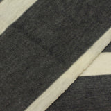 Dark Grey Stripes Jersey Knit, Poly-Viscose