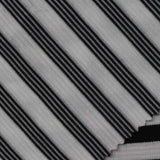Black Diagonal-Stripe Jersey Knit, Poly-Viscose