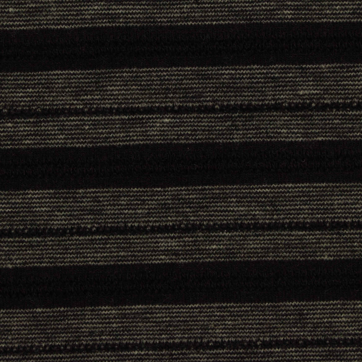 Heather Grey Horizontal-Stripe Jersey Knit, Poly-Viscose