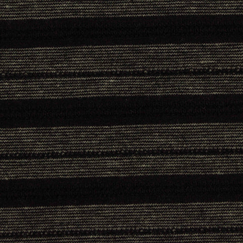 Heather Grey Horizontal-Stripe Jersey Knit, Poly-Viscose