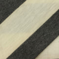 Striped Polyester Viscose Stretch Jersey Knit Fabric, 130 gsm, 160 cm — Grey