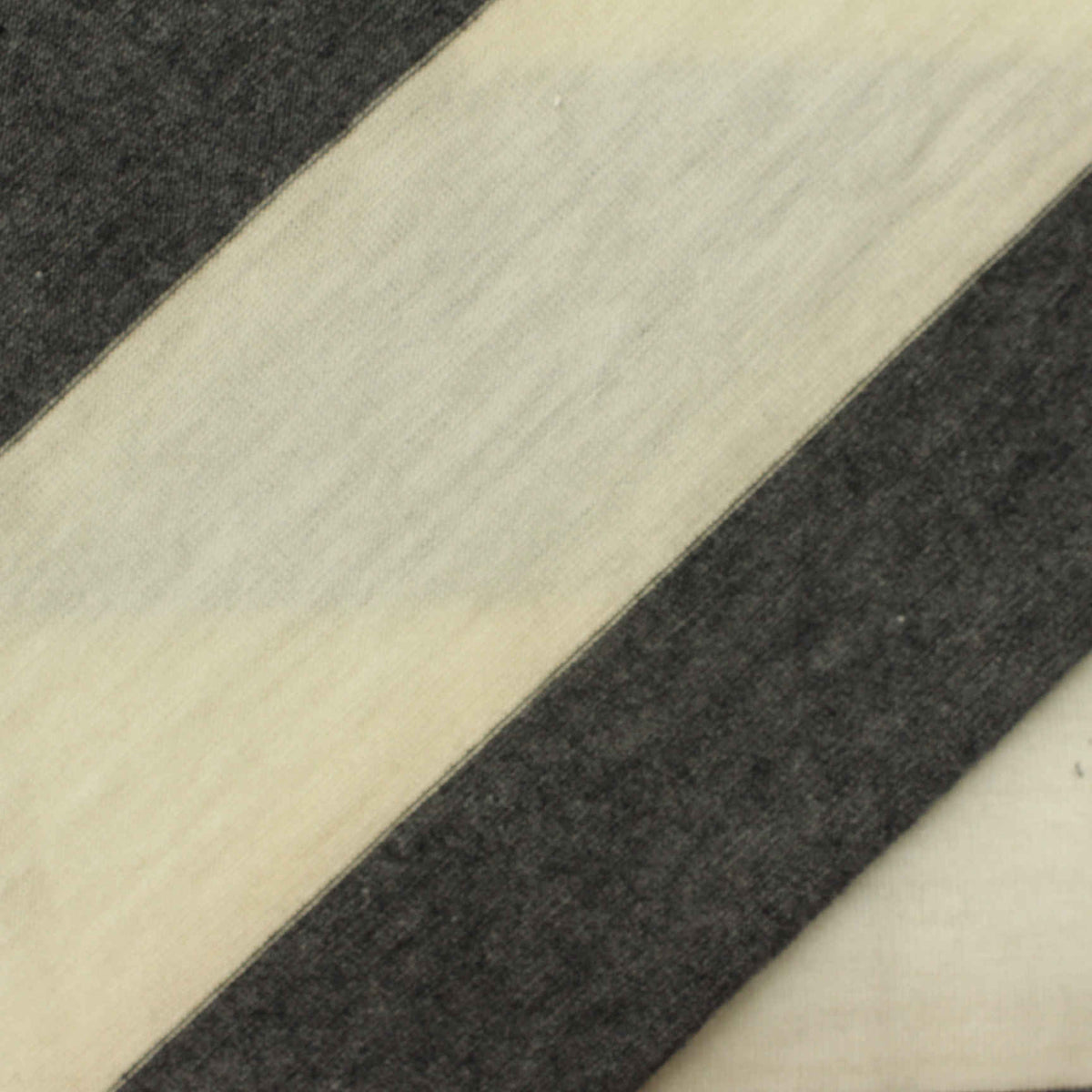 Striped Polyester Viscose Stretch Jersey Knit Fabric, 130 gsm, 160 cm — Grey