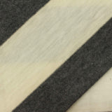 Striped Polyester Viscose Stretch Jersey Knit Fabric, 130 gsm, 160 cm — Grey