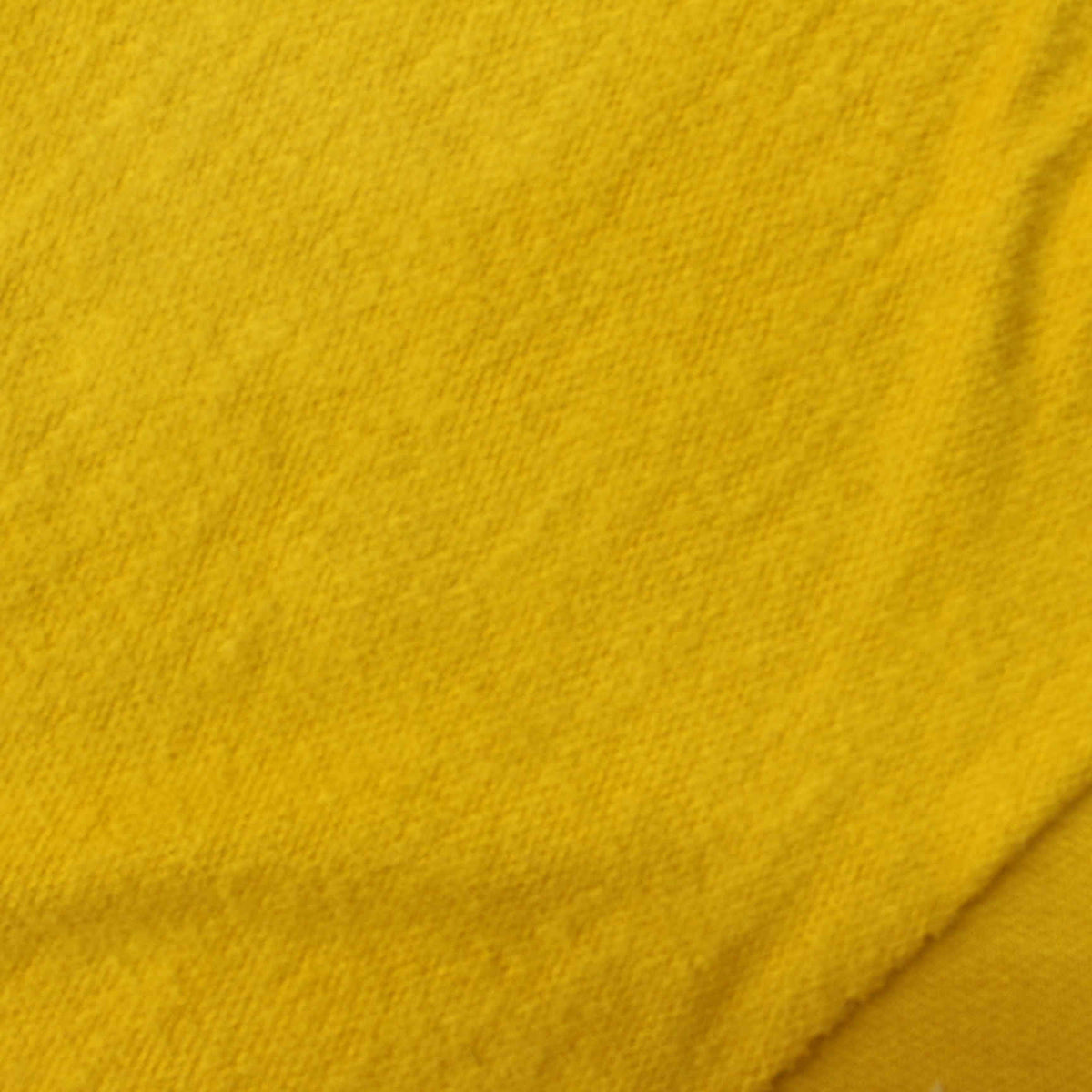Brushed Viscose Stretch French Terry Fabric, 200 gsm, 170 cm — Yellow