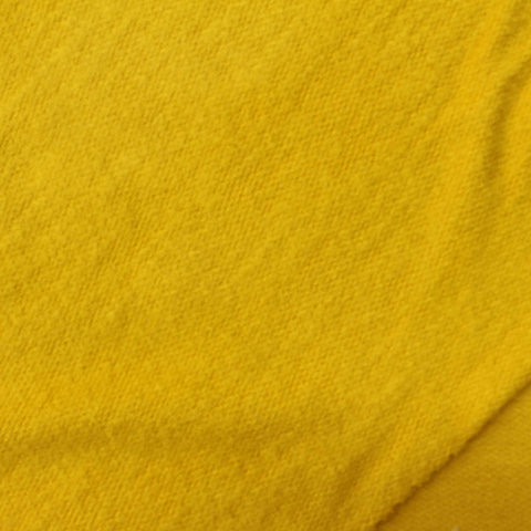 Brushed Viscose Stretch French Terry Fabric, 200 gsm, 170 cm — Yellow