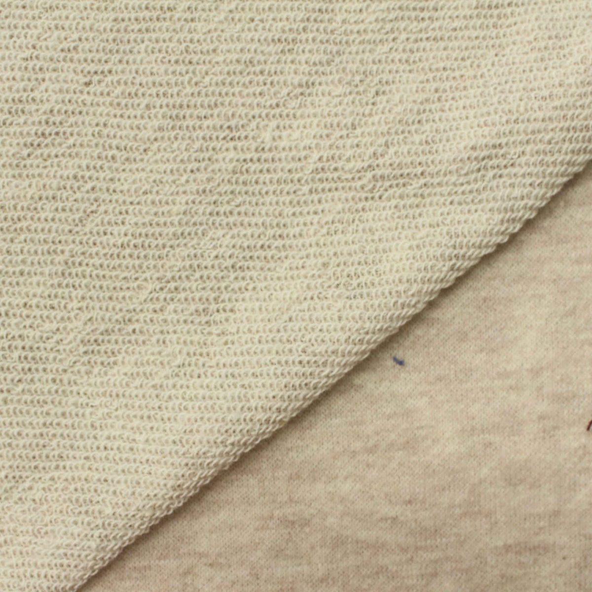 Cotton Polyester French Terry Fabric, 245 gsm, 160 cm — Beige