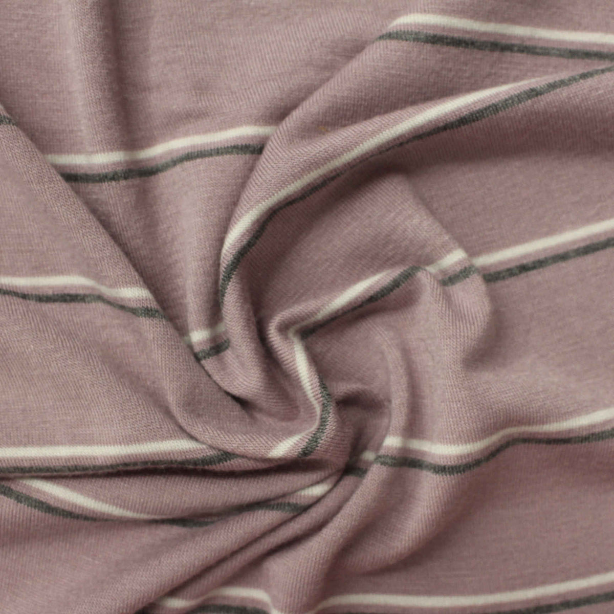 Striped Viscose Stretch Jersey Knit Fabric, 175 gsm, 160 cm — Purple