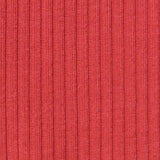 Polyester Stretch Rib Knit Fabric, 195 gsm, 150 cm — Red — texture
