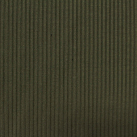 Polyester Stretch Rib Knit Fabric, 185 gsm, 150 cm — Green