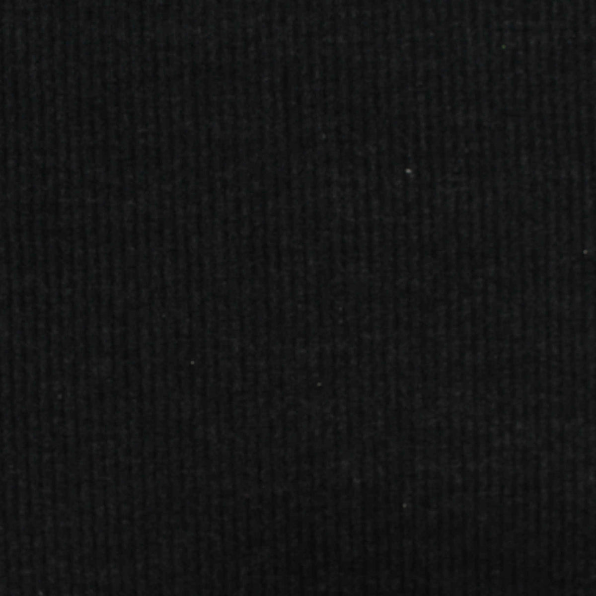 Cotton Polyester Rib Knit Fabric, 280 gsm, 160 cm — Black