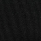 Cotton Polyester Rib Knit Fabric, 280 gsm, 160 cm — Black