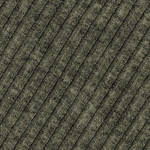 Heather Viscose Stretch Rib Knit Fabric, 210 gsm, 150 cm — Green