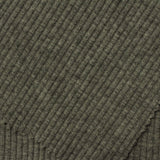 Heather Viscose Stretch Rib Knit Fabric, 210 gsm, 150 cm — Green