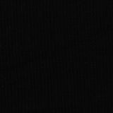 Viscose Stretch Rib Knit Fabric, 185 gsm, 115 cm — Black