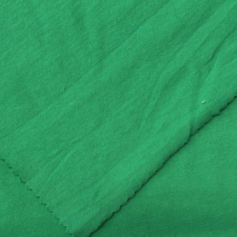 Cotton Polyester Stretch Jersey Knit Fabric, 150 gsm, 175 cm — Green