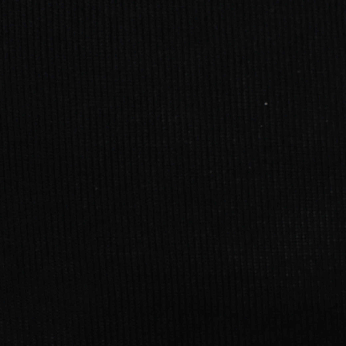 Viscose Polyester Stretch Rib Knit Fabric, 200 gsm, 175 cm — Black
