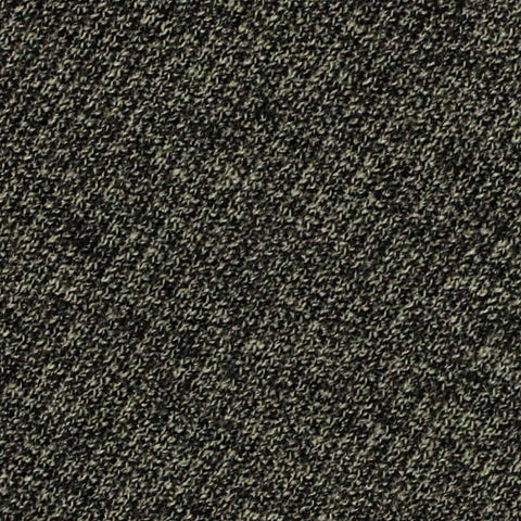 Dark Grey Heathered-Marl Rib Knit, Polyester, 330 gsm