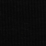 100% Polyester Rib Knit Fabric, 110 gsm, 105 cm — Black