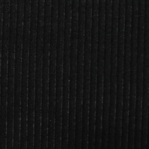 Black Vertical-Pinstripe Rib Knit